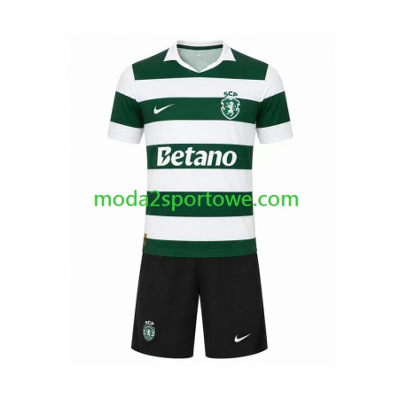 Koszulka Sporting CP Dziecięcy Domowe Stroje Piłkarskie 2026/27 Krótki Rękaw